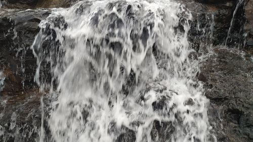 Panoramic view of waterfall