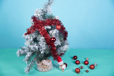 Christmas tree on table