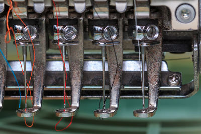 Close-up of machine part