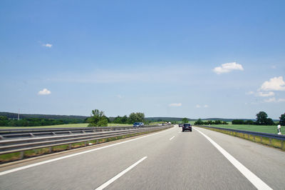 Highway against sky