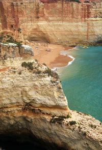 Rock formations by sea