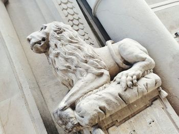 View of a dog statue