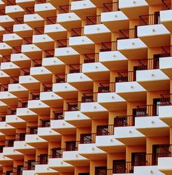 Full frame shot of balconies 