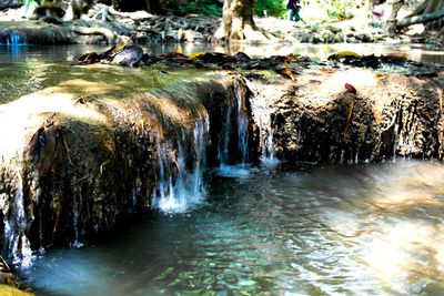 River flowing through rocks