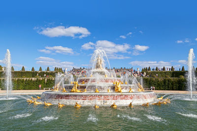 Versailles, france - august 20 2017 - bassin de latone in the gardens of versailles