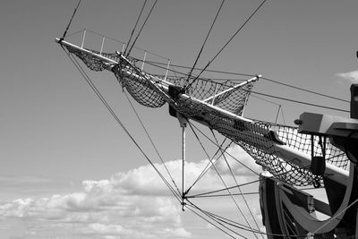 Low angle view of ferris wheel against sky