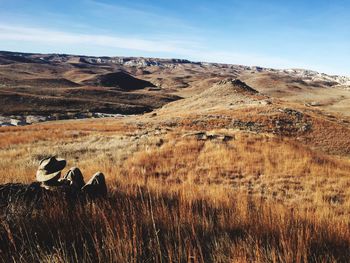 Scenic view of mountain range