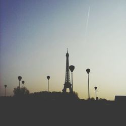 Low angle view of street light against sky