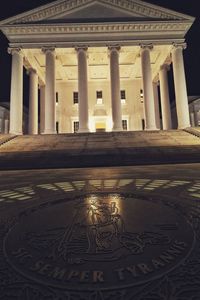 Architectural column in city