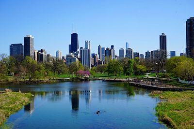 View of city at waterfront