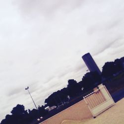 Low angle view of building against sky