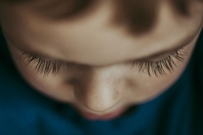 Close-up of boy's face