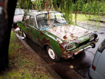 Close-up of car