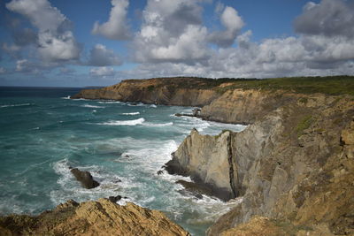 Scenic view of sea against sky