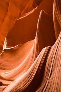 Close-up of rock formations at canyon national park