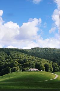 Scenic view of landscape against sky