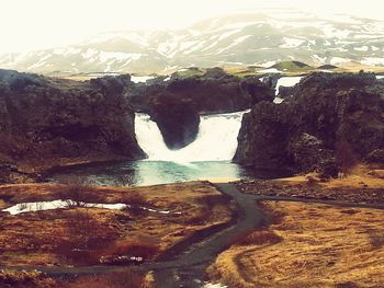 Scenic view of mountains