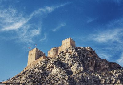 Low angle view of building against sky