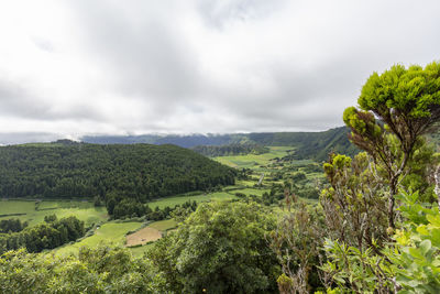 Scenic view of landscape against sky