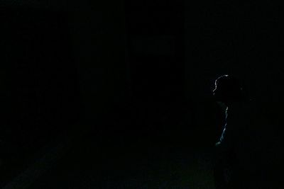 View of dark dark background