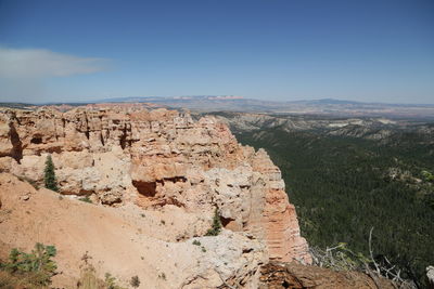 Scenic view of rocky mountains against sky