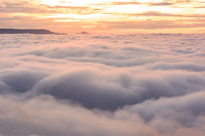 Scenic view of cloudscape during sunset