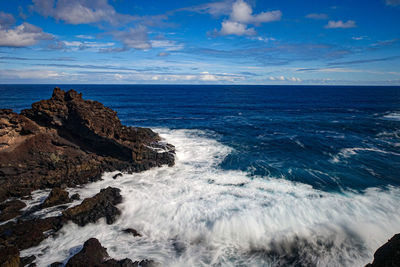 Scenic view of sea against sky