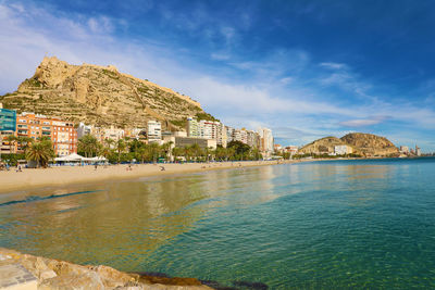 Barrio santa cruz in the morning, alicante, costa blanca, spain