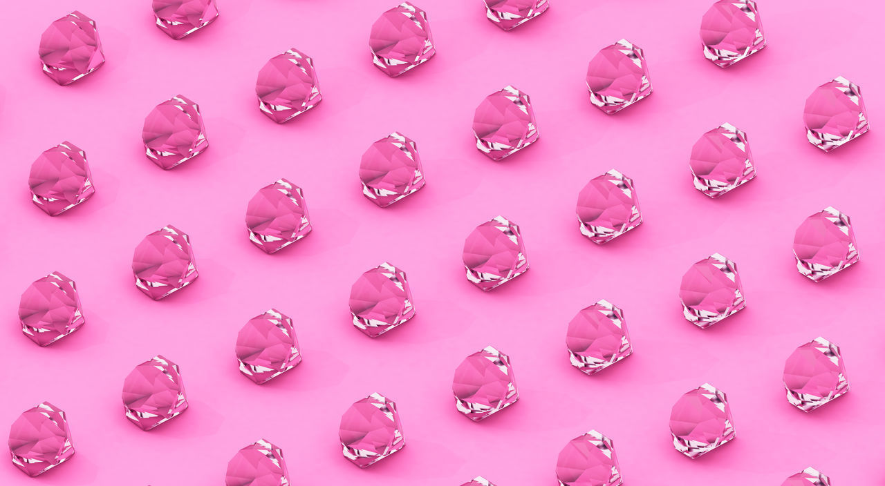 HIGH ANGLE VIEW OF PINK PETALS ON BACKGROUND