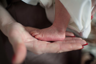 Close-up of hands