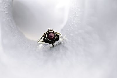 Close-up  on white ring