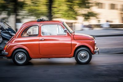 Car on road