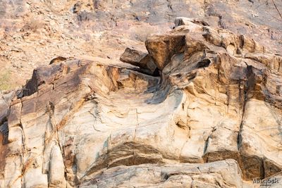 Rock formations in desert