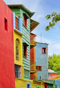 Exterior of colourful house