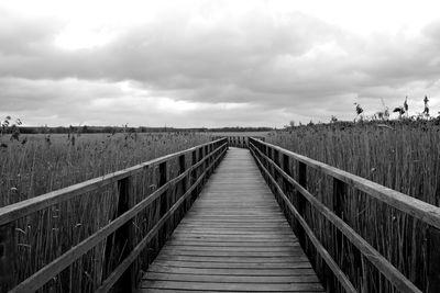 View of road against cloudy sky