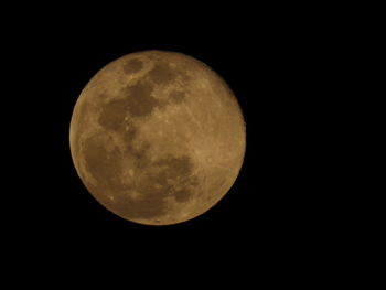 Scenic view of moon against sky at night