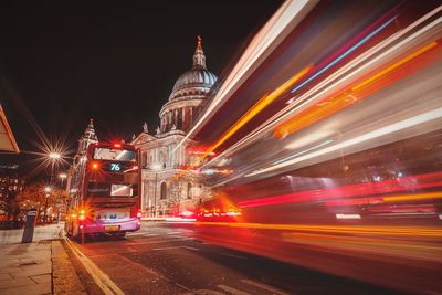 City street at night