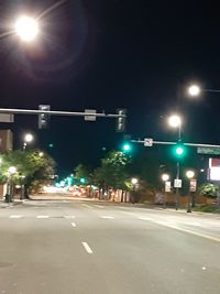 City street at night