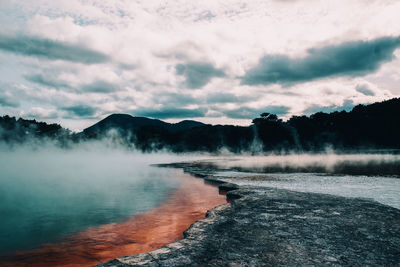 Volcanic waters of waiotapu rotorua, new zealand