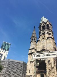 Low angle view of building against sky in berlin