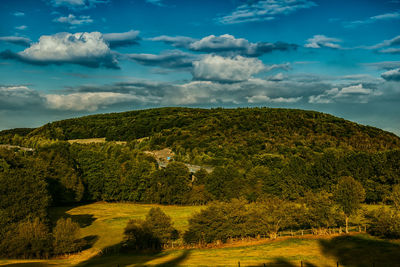 Scenic view of landscape against sky