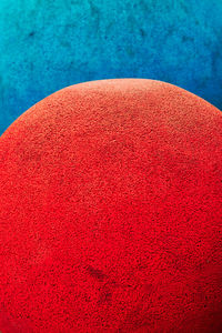 Close-up of red swimming pool