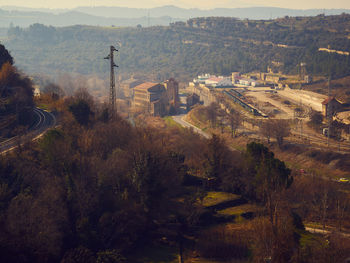 Aerial view of landscape