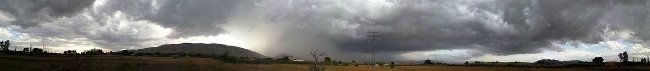 Cloudy sky over landscape