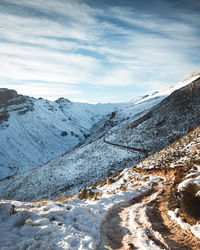 Images taken on a rare snow day in south africa in an area called matroosberg 