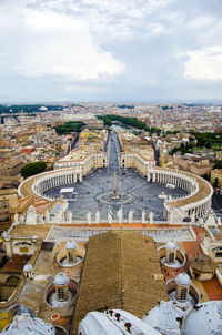 High angle view of st. peters square