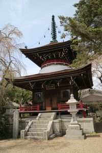 Low angle view of buddhist temple