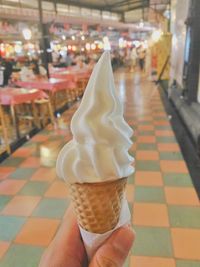 Close-up of ice cream cone