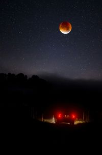 Low angle view of starry sky