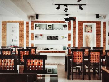Interior of restaurant